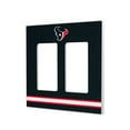 thumbnail image 1 of Houston Texans Stripe Double Rocker Light Switch Plate, 1 of 4