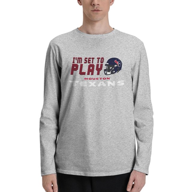 HOU_Texans Team Color Long Sleeve Performance Men's Fan TShirt Top
