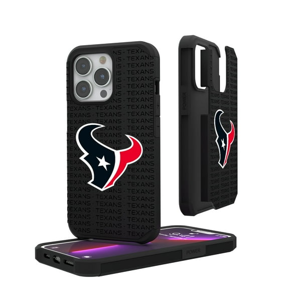 Houston Texans iPhone Rugged Case with Text Design