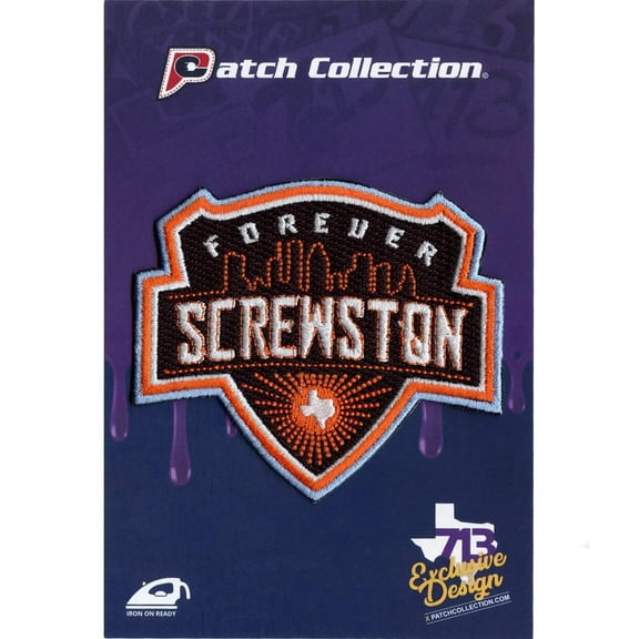 Houston Texas Forever Screwston Soccer Parody Iron On Patch
