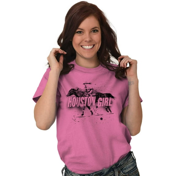 Houston Texas Girl Cute TX Cowgirl Women's Plus Size Graphic Tee Brisco Brands 2X