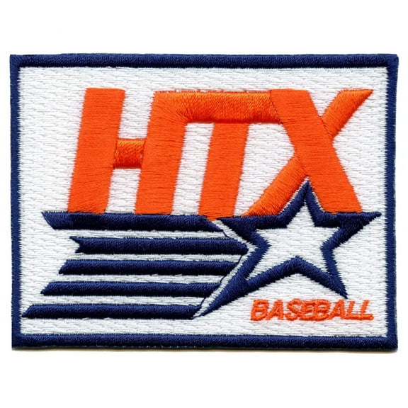 Houston Texas HTX Baseball Team Parody Embroidered Iron On Patch