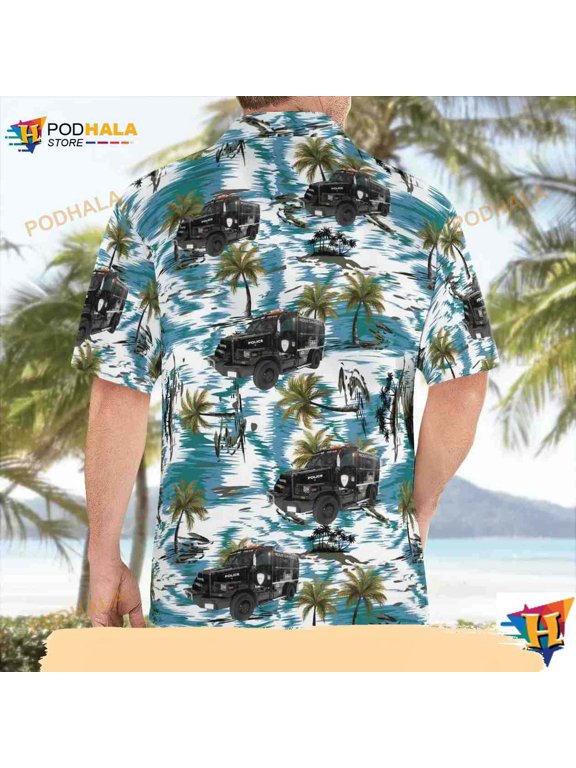 Houston, Texas, Houston Police Department New Bear Swat Vehicle Hawaiian Shirt Cheap