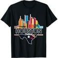 thumbnail image 1 of Houston Texas Souvenir Skyline Costume Space Museum T-Shirt, 1 of 3