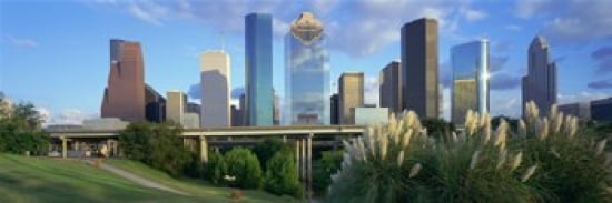 Houston Texas USA Canvas Art - Panoramic Images (36 x 12)