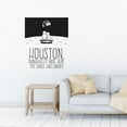 thumbnail image 1 of Houston Tranquility Base Here The Eagle Has Landed Quote Moon Neil Armstrong Design Vinyl Wall Sticker Wall Art Wall Decal Boys Girls Kids Room Design Bedroom Home Decoration Size(20x18 inch), 1 of 3