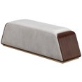 thumbnail image 1 of Houston Velvet Accent Bench - Porcini/Walnut, 1 of 6