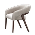 thumbnail image 1 of Houston Velvet Vanity Chair - Porcini/Walnut, 1 of 5
