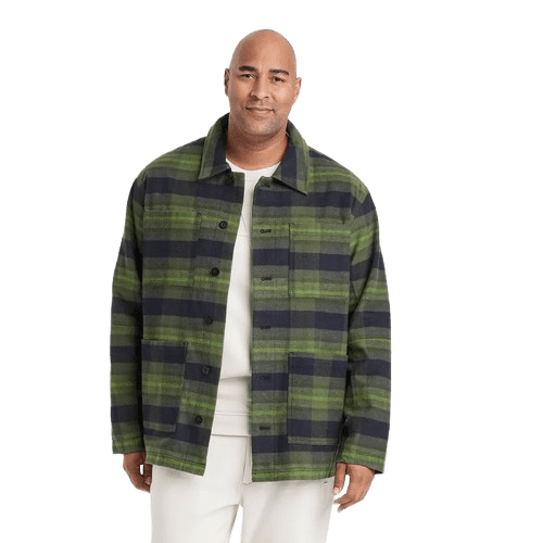 Houston White Adult Utility Shacket - (Green, Medium)