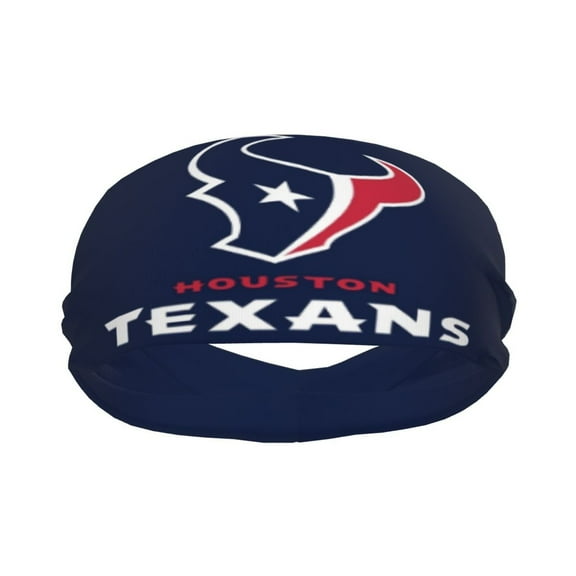 Houston Youth Sports Sweat-Absorbing Headband, Football Team Theme Anti-Sweat Headband, Suitable For Men And Women, Suitable For Football, Cycling, Running, Yoga And Other Sports