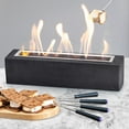 thumbnail image 1 of Houswise 12" x 6" Gel Fuel Rectangular Tabletop Fire Pit with Roasting Sticks, 1 of 7