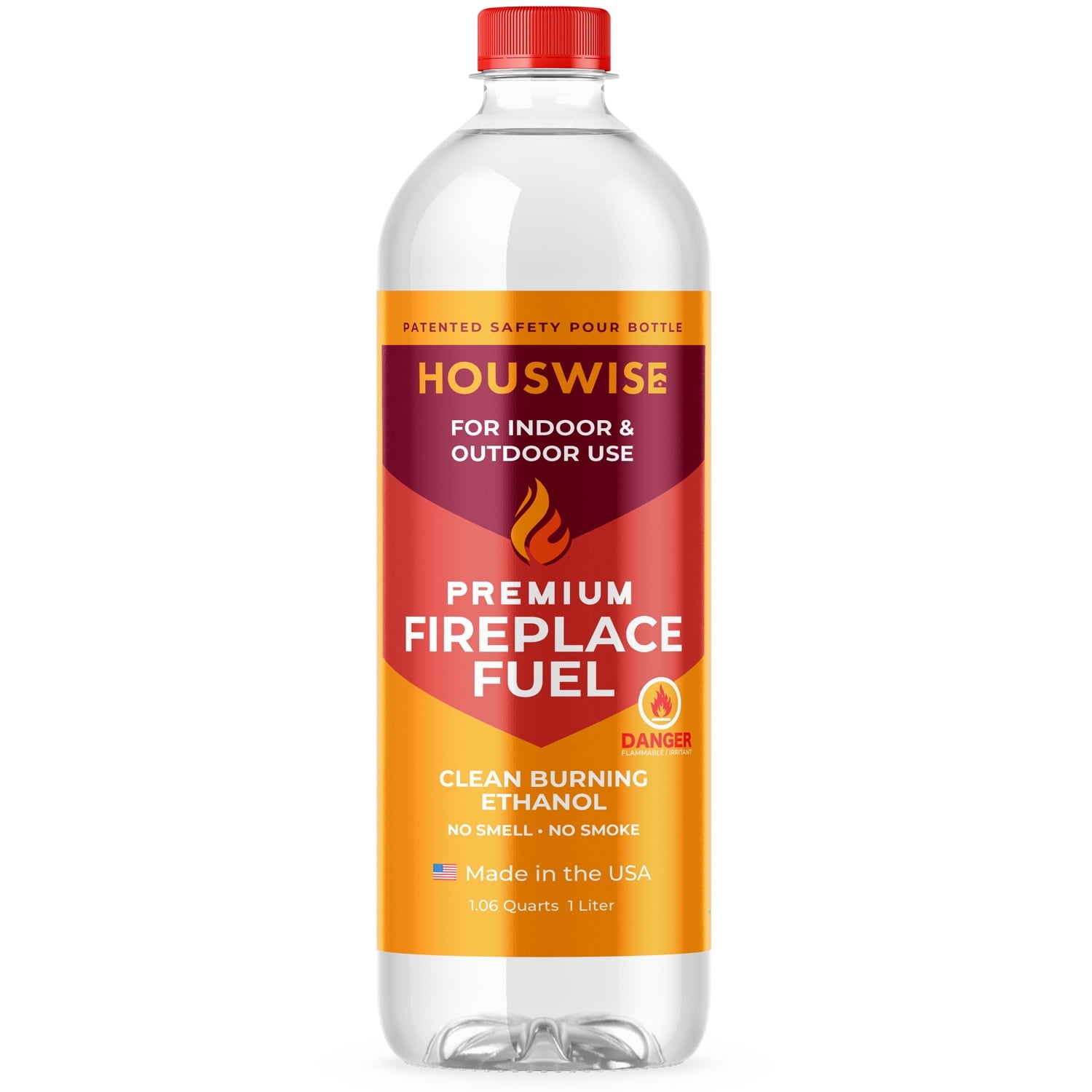 Houswise Bio Ethanol Fireplace Fuel 1 x 1 Liter
