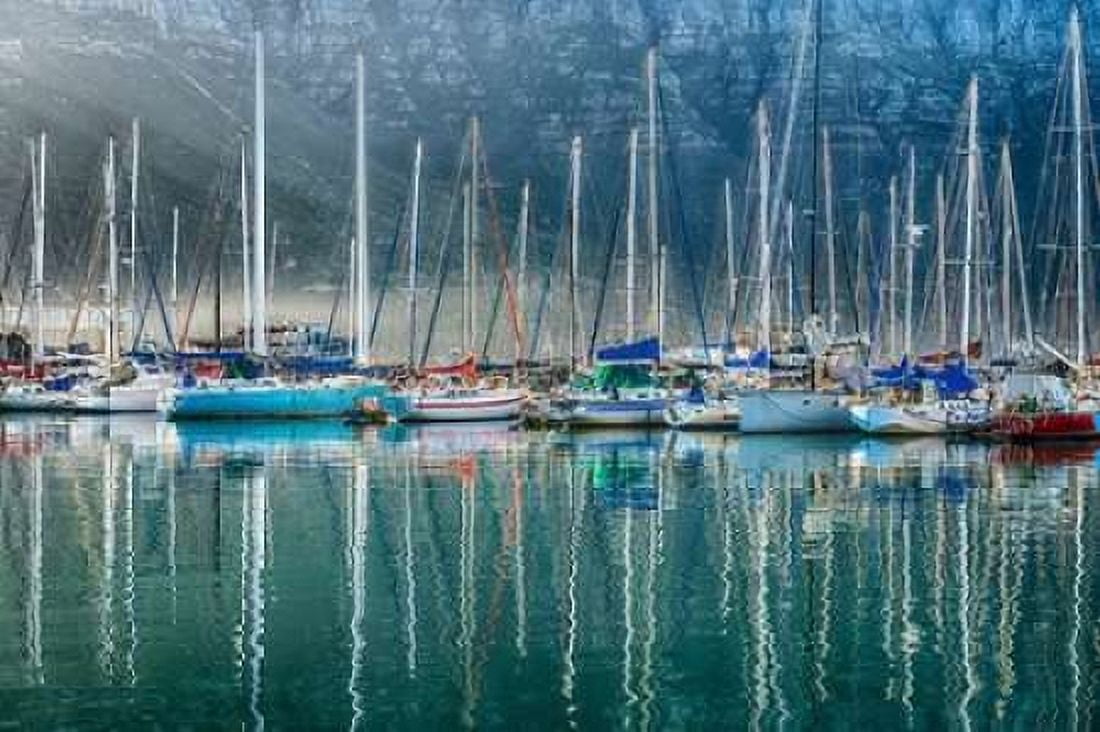 Hout Bay Harbor Hout Bay South Africa Canvas Art - Richard Silver (12 x 18)