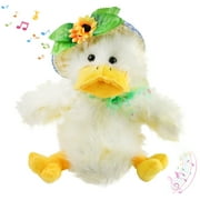 Houwsbaby Stuffed Animal Duck Music Animated Barn Interactive Preschool Dancing Puppet, 12''
