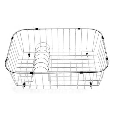 Houzer 19.25" x 14.25" x 6" N/A Stainless Steel Wirecraft 6-Inch high Rinsing Basket (RB-2500)