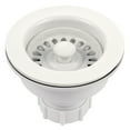 thumbnail image 1 of Houzer 190-9261 3.5" Plastic White Kitchen Sink Basket Strainer for 3.5-Inch Drain Openings, Matte Black, 1 of 9