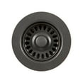 thumbnail image 1 of Houzer 190-9265 Kitchen Sink Basket Strainer for 3.5-Inch Drain Openings, Matte Black, 1 of 9