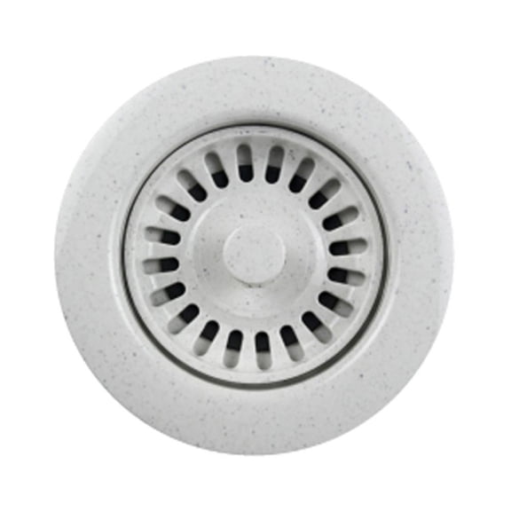 Houzer 190-9566 3.5" Drain Plastic Speckled Granite White Garbage Disposal Flange 3.5-Inch