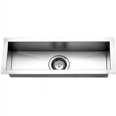 Houzer  23 x 8.5 in.Contempo Trough Series Undermount Stainless Steel Bar & Prep Sink