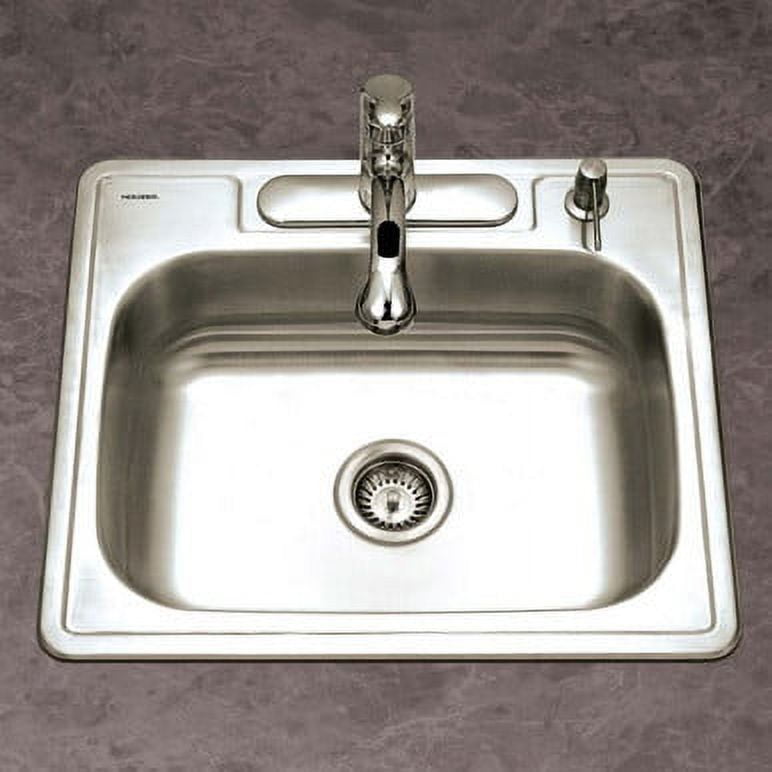 Houzer A252265BS41 25" x 22" x 6.5" ADA Topmount Stainless Steel 4