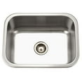 thumbnail image 1 of Houzer Belleo 23 in Stainless Steel Topmount Single Bowl Kitchen Sink with Strainer and Grid - BSS-2309, 1 of 5