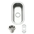 thumbnail image 1 of Houzer Club 10 in Stainless Steel Undermount Single Bowl Bar Sink with Strainer and Grid - CS-1105-C, 1 of 7