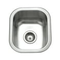 thumbnail image 1 of Houzer Club 13 in Stainless Steel Undermount Single Bowl Bar Sink with Strainer - CS-1307-1, 1 of 6