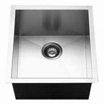 Houzer Contempo 17 in Stainless Steel Undermount Single Bowl Bar Sink with Strainer and Grid - CTR-1700