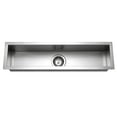 thumbnail image 1 of Houzer Contempo Trough 32 in Stainless Steel Undermount Single Bowl Bar Sink with Strainer and Grid - CTB-3285, 1 of 7