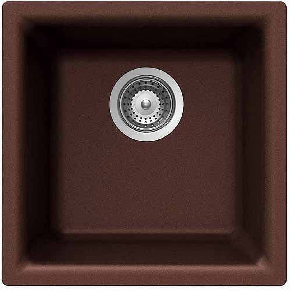 Houzer E-100U Earth Quartztone Series E-100U Earth Dual Mount Composite ...