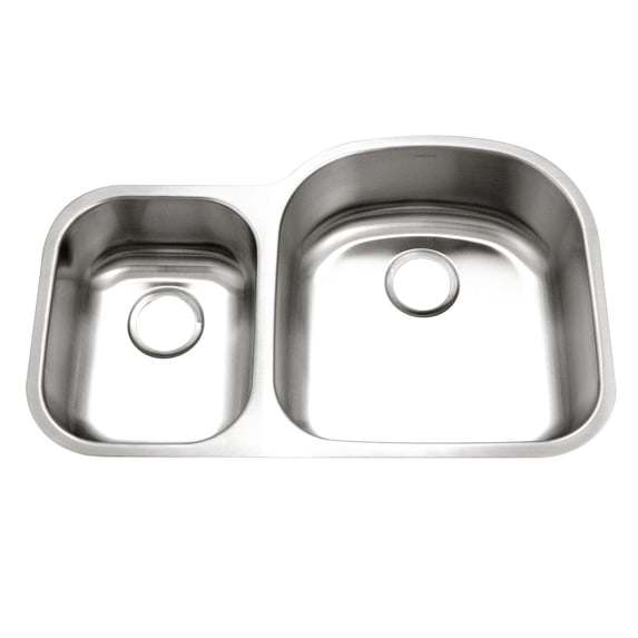 Houzer Eston 32 in Stainless Steel Undermount 70/30 Double Small Left Bowl Kitchen Sink - STC-2200SL-1