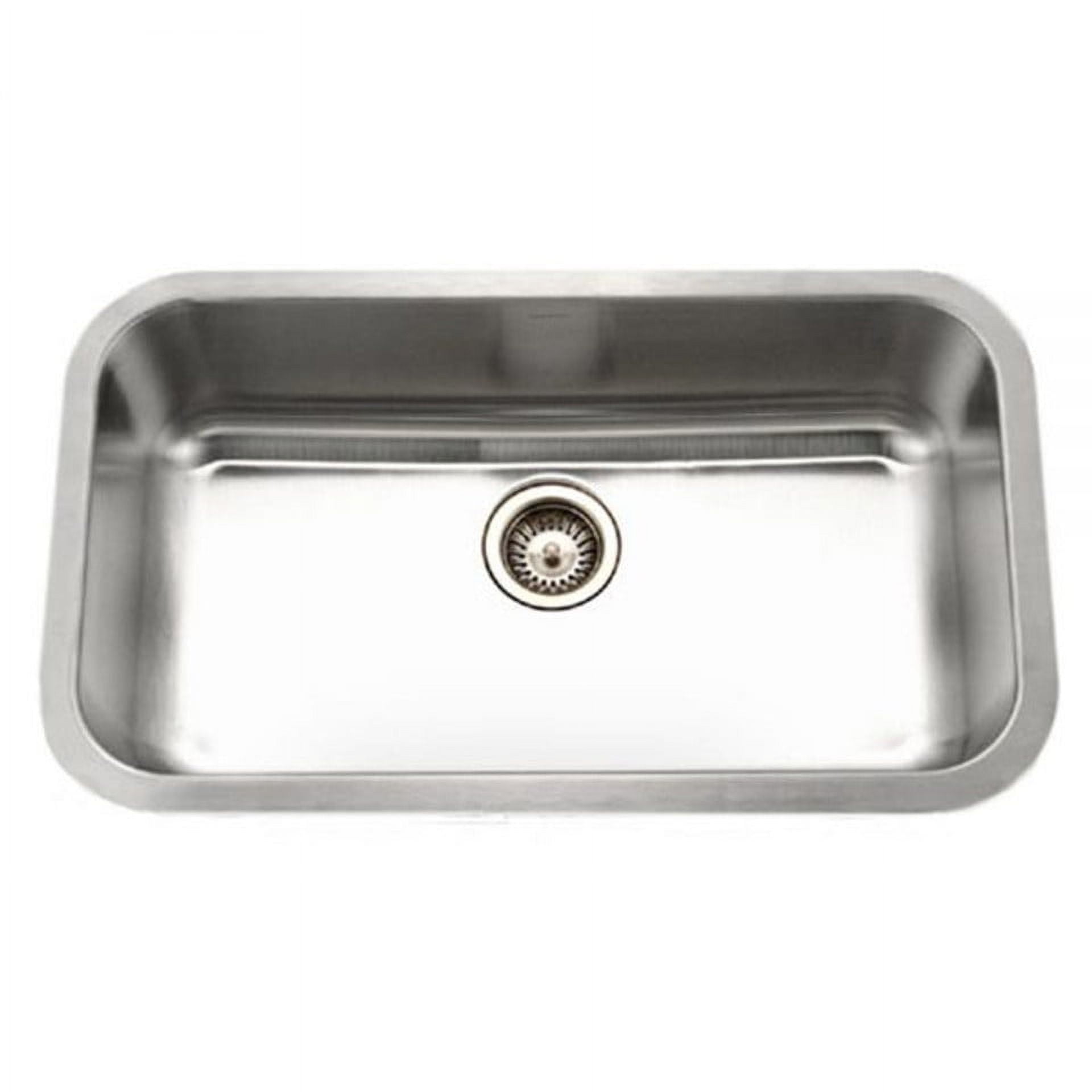Large Stainless Steel Undermount Single Bowl Kitchen Sink