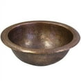 thumbnail image 1 of Houzer HW-AUG1RS Hand-Hammered Copper August Topmount Copper Lavatory Sink, 1 of 4