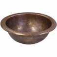 thumbnail image 1 of Houzer HW-CLA1RS Hammerwerks Classic Drop-in Copper Bathroom Sink, Antique Copper, 1 of 5