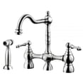 thumbnail image 1 of Houzer LEXBS-956-PC 11" Faucet Hole Brass Polished Chrome Lexington Bridge Kitchen Faucet, 1 of 9
