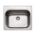 thumbnail image 1 of Houzer Laundry 25 inch Stainless Steel Drop-in Topmount 1-hole Single Bowl Sink 12 inch Deep Laundry Sink - LTS-2522-1, 1 of 7