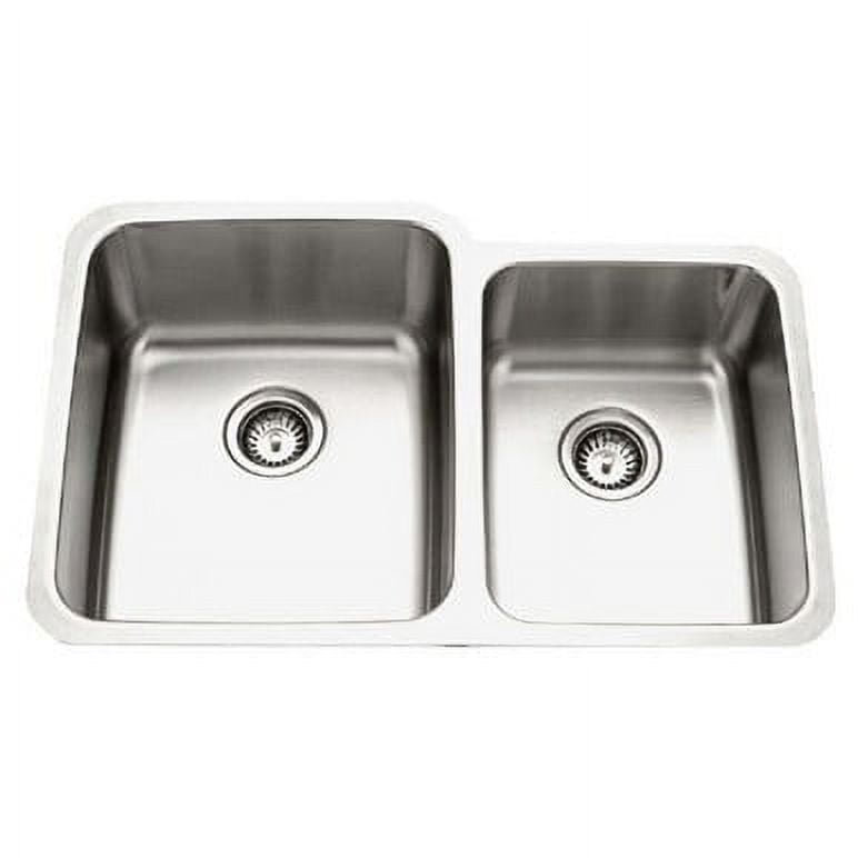 Houzer Legend 32 in Stainless Steel Topmount 4-hole 50/50