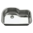 thumbnail image 1 of Houzer Medallion Designer 32 in Stainless Steel Undermount Single Bowl Kitchen Sink with Strainer - MH-3200-1, 1 of 8
