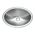 thumbnail image 1 of Houzer Opus 18 in Stainless Steel Topmount Single Oval Bowl Bathroom Sink without Overflow - CHT-1800-1, 1 of 5