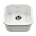 thumbnail image 1 of Houzer Platus 19 in White Fireclay Undermount Square Single Bowl Bar Sink - PTB-1919 WH, 1 of 9