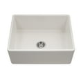 thumbnail image 1 of Houzer Platus 26 in Biscuit Fireclay Apron Front Farmhouse Single Bowl Kitchen Sink - PTS-2600 BQ, 1 of 8