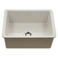 thumbnail image 1 of Houzer Platus 26 in Biscuit Fireclay Undermount Square Single Bowl Kitchen Sink - PTU-2800 BQ, 1 of 7