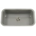 thumbnail image 1 of Houzer Porcela 31 in Slate Porcelain Enamel Steel Undermount Single Bowl Kitchen Sink - PCG-3600 SL, 1 of 8