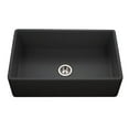 thumbnail image 1 of Houzer Ptg-4300-C Platus 33" Farmhouse Single Basin Fireclay Kitchen Sink - Black, 1 of 7