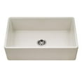 thumbnail image 1 of Houzer Ptg-4318-C Platus 33" Farmhouse Single Basin Fireclay Kitchen Sink - Off White, 1 of 1