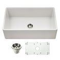 thumbnail image 1 of Houzer Ptg-4318-C Platus 33" Farmhouse Single Basin Fireclay Kitchen Sink - White, 1 of 1