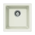thumbnail image 1 of Houzer Quartztone 16 in Cloud Granite Composite Dual Mount Topmount or Undermount Single Bowl Bar Sink - E-100 CLOUD, 1 of 7