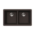 thumbnail image 1 of Houzer Quartztone 31 inch Mocha Granite Composite Undermount 50/50 Double Bowl Kitchen Sink - M-300U MOCHA, 1 of 5