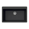 thumbnail image 1 of Houzer Quartztone 33 in Midnite Granite Composite Topmount Single Bowl Kitchen Sink - V-100 MIDNITE, 1 of 9