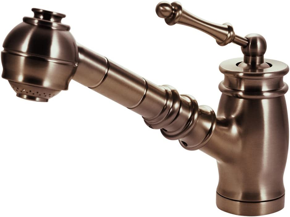 Houzer Scepter Pull Out Kitchen Faucet with CeraDox Technology, Antique Copper (SCEPO-263-AC)